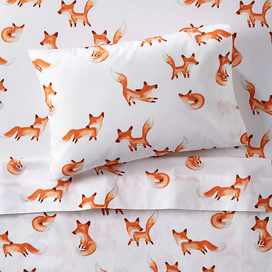 Organic Fox Toddler Sheet Set