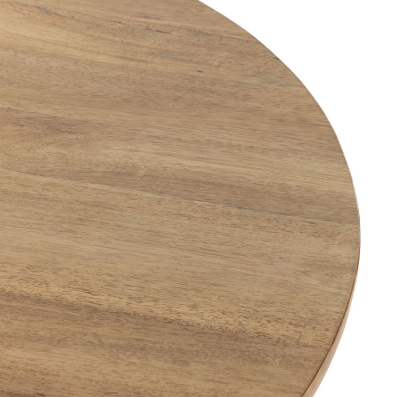 Foxx 60" Round Natural Wood Dining Table - image 6 of 10