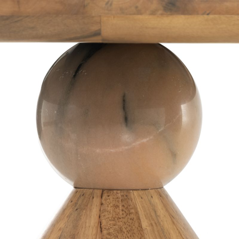 Foxx 60" Round Natural Wood Dining Table - image 7 of 10