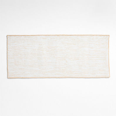 View Frame Performance White and Natural Indoor/Outdoor Double Doormat 24"x57" details