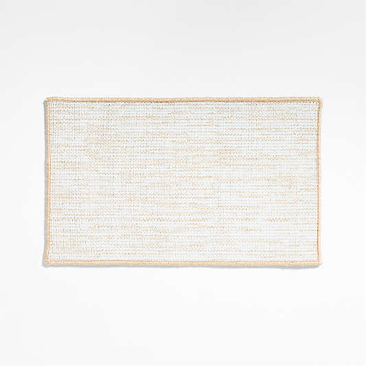 Frame Performance White and Natural Indoor/Outdoor Doormat 18"x30"