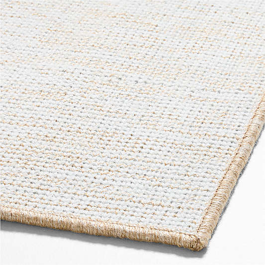 Frame Performance White and Natural Indoor/Outdoor Doormat 18"x30"