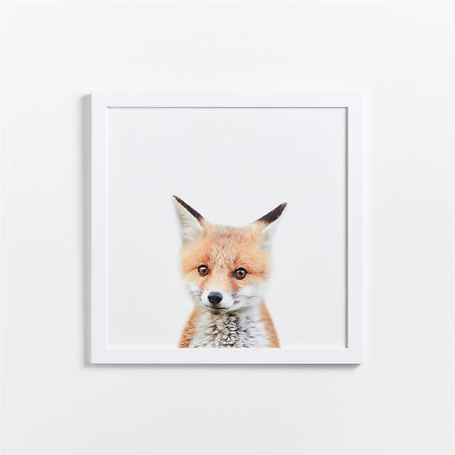 framed fox art