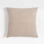 View Frances Faux Mohair 23"x23" Frothy Beige Throw Pillow Cover by Jake Arnold - image 1 of 5
