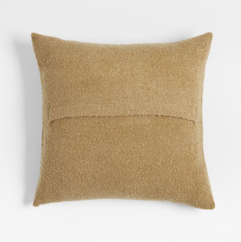 Frances Faux Mohair 23"x23" Golden Brown Throw Pillow Cover by Jake Arnold - image 5 of 6