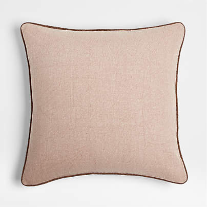 Frannie 24x24 Frothy Beige Floor Pillow Cover by Jake Arnold