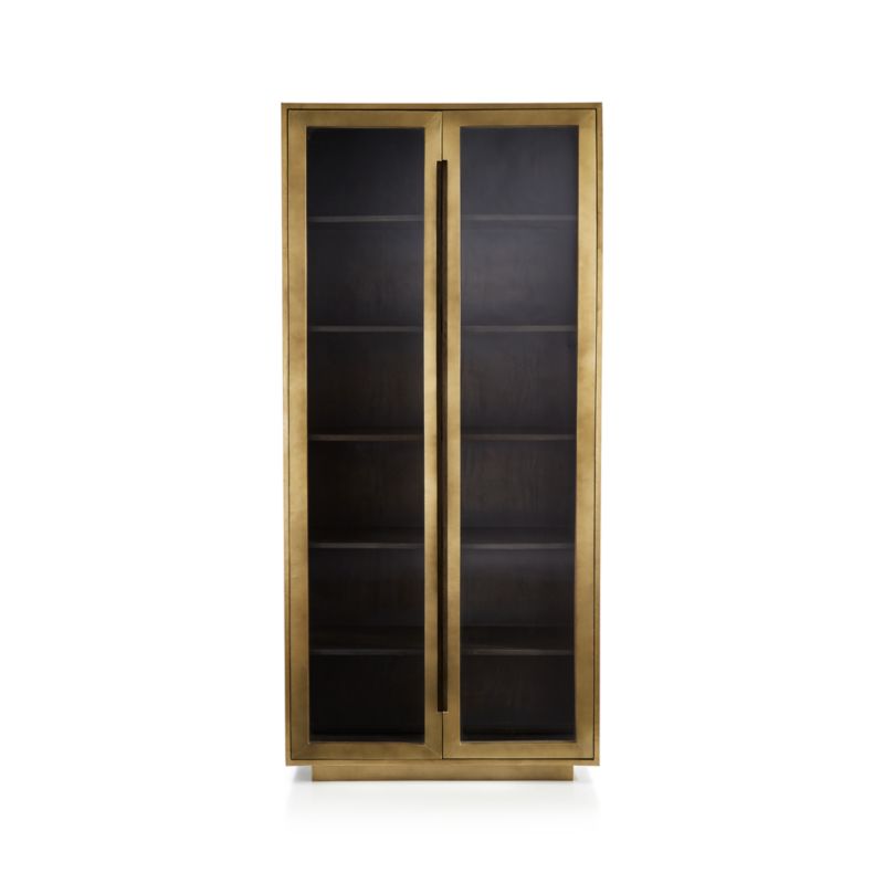 Freda Glass Door Storage Cabinet