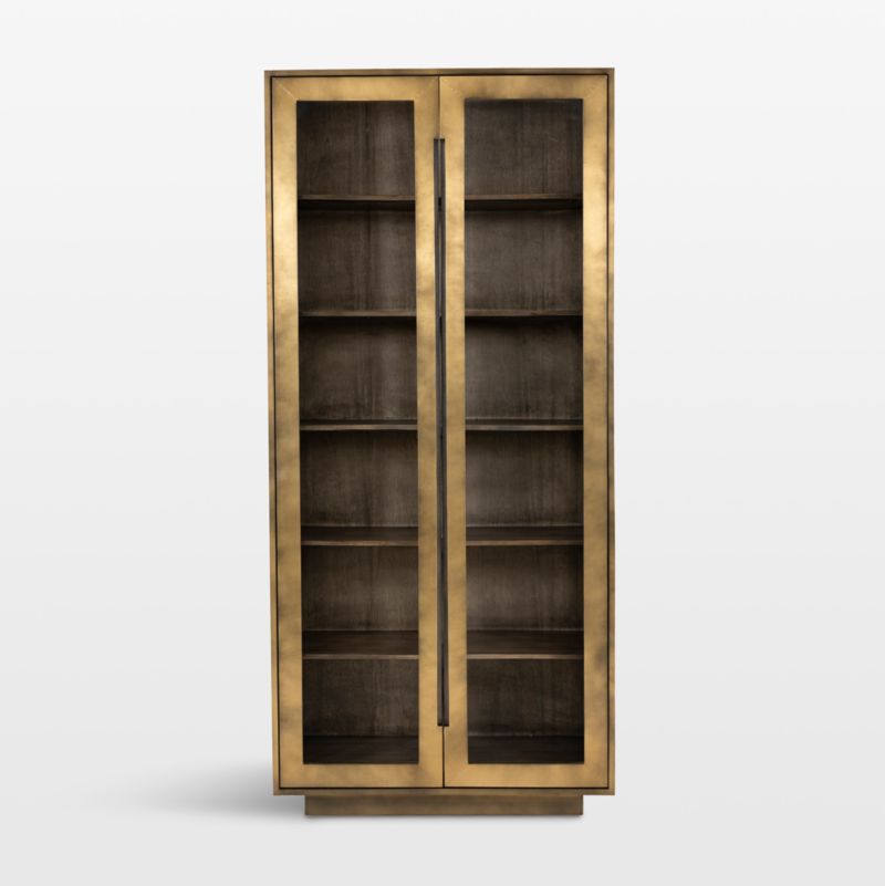 Freda Glass Door Storage Cabinet + Reviews | Crate & Barrel
