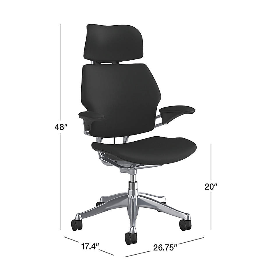 Humanscale Freedom Black Office Chair with Headrest Reviews