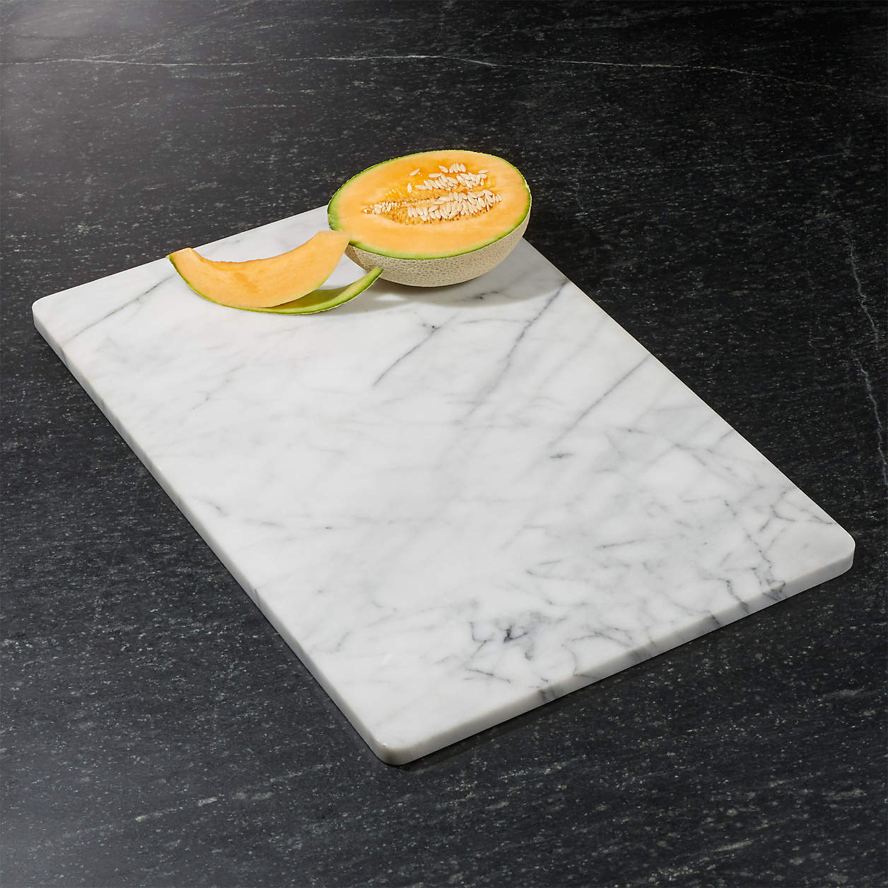 French Kitchen White Marble Pastry Slab Reviews Crate Barrel   French Kitchen Marble Pastry Slab 