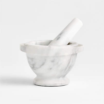 French Kitchen Marble Mortar and Pestle