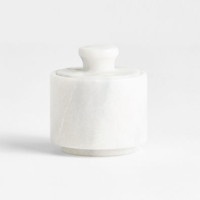 View French Kitchen Marble Salt Cellar details