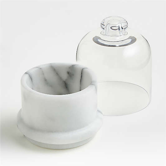 French Kitchen Marble Covered Butter Dish