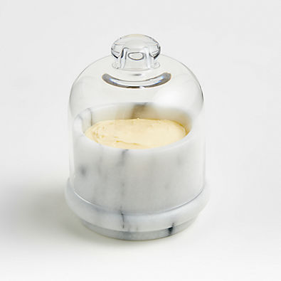 View French Kitchen Marble Covered Butter Dish details
