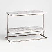 French Kitchen Marble 2-Tier Server