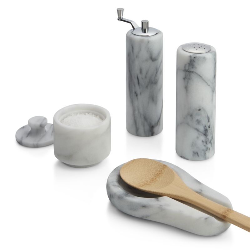 French Kitchen Marble Salt Cellar - image 7 of 12