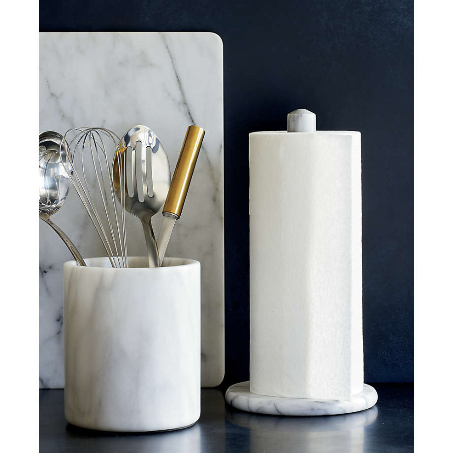 French Kitchen White Marble Paper Towel Holder + Reviews