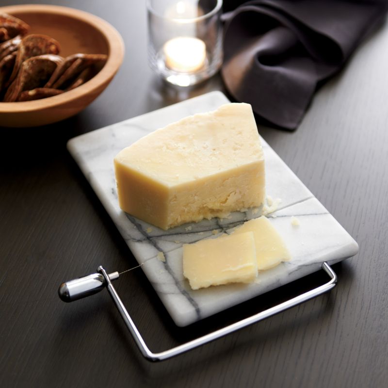 French Kitchen Marble Cheese Board with Slicer - image 2 of 11