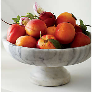 White kitchen, minimalist kitchen, fruit bowl, orange bowl