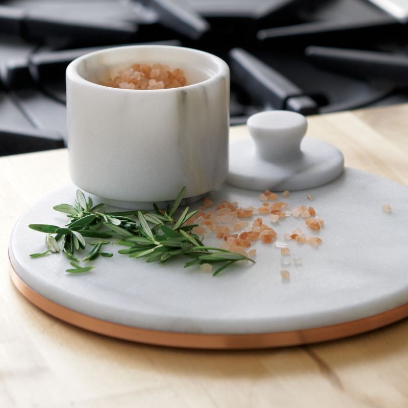 French Kitchen Marble Salt Cellar - image 5 of 12