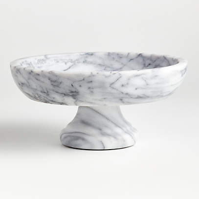 Natural Marble Fruit Bowl Without Stand - Kitchen Serving Bowl