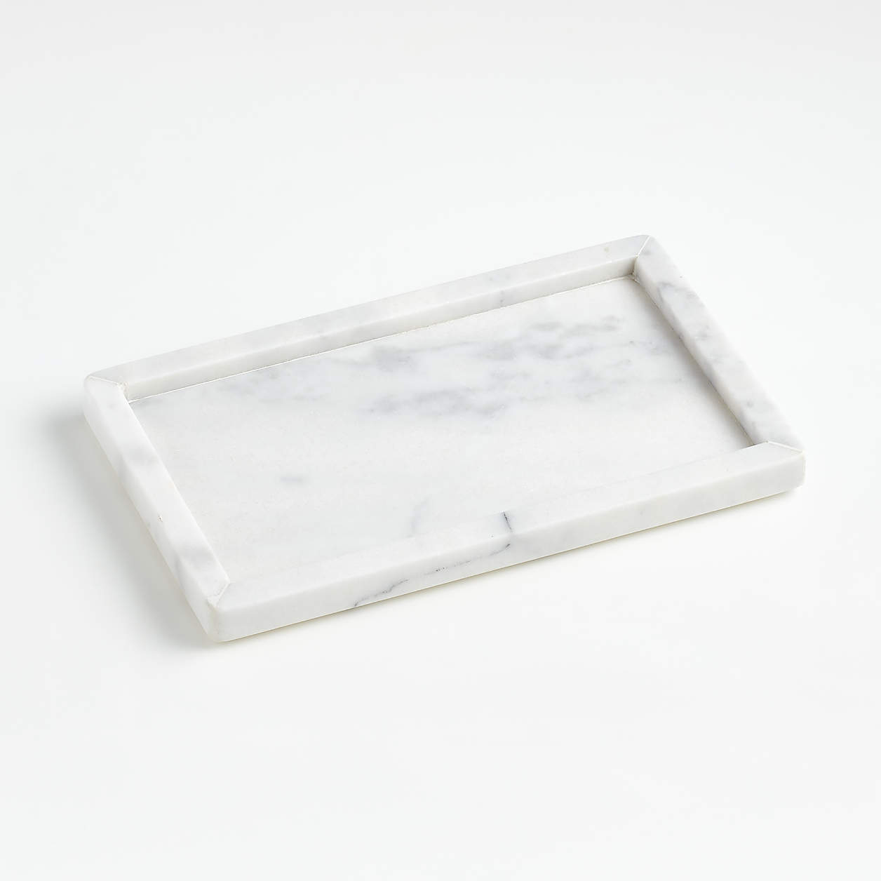 French Kitchen White Marble Rectangle Tray Cheese Board Platter + Reviews Crate & Barrel