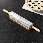 View French Kitchen Marble Rolling Pin with Stand - image 1 of 14