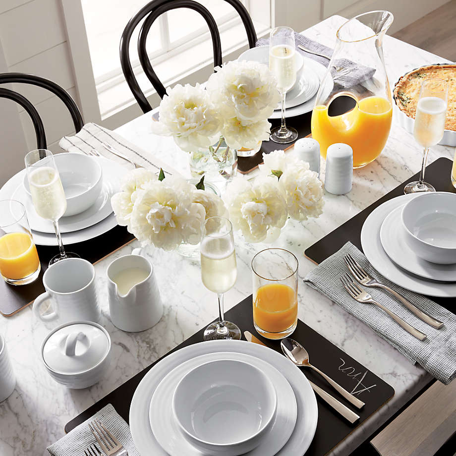 Crate and barrel discount white dinner plates