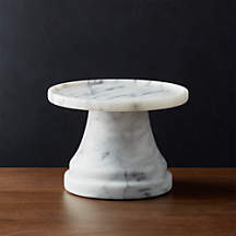 White Marble Drink Dispenser Stand | Crate & Barrel