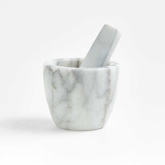 French Kitchen Mini Marble Mortar and Pestle