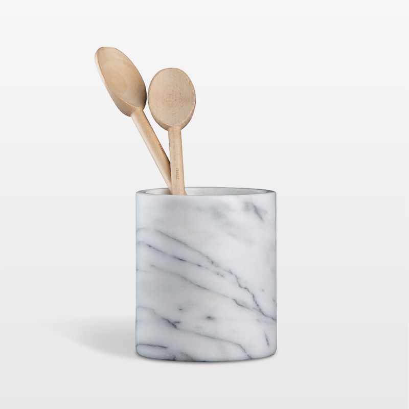 White Marble Paper Towel Holder - Hudson Grace