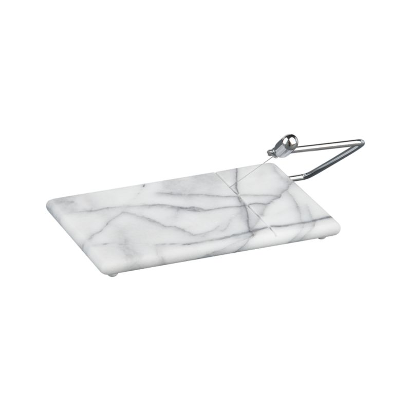 French Kitchen Marble Cheese Board with Slicer - image 6 of 11