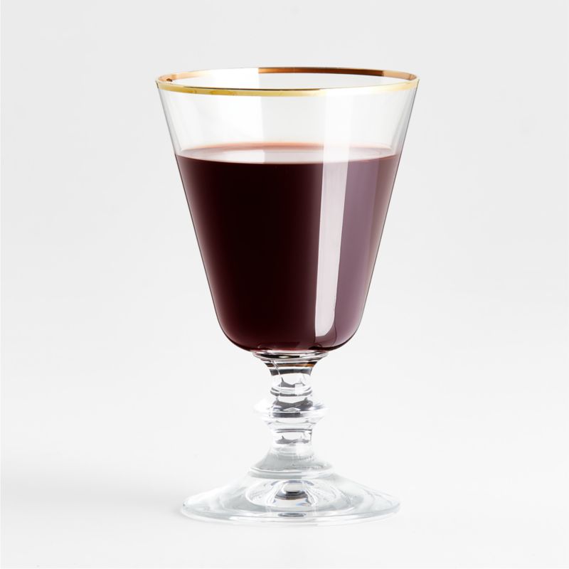 Gold Rim French 10-Oz. Wine Glass