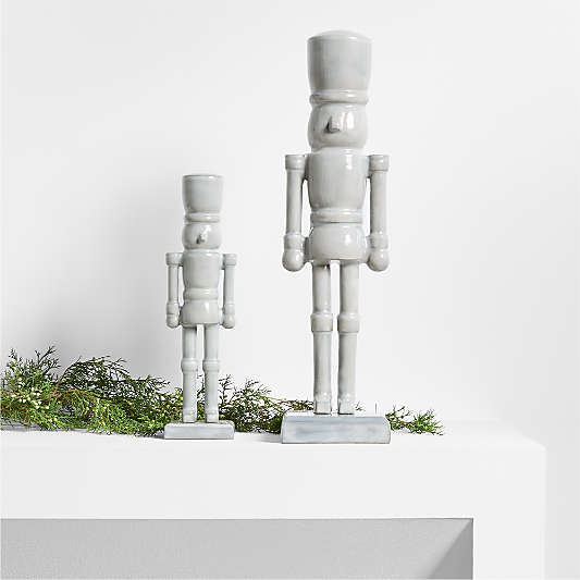 French White Metal Nutcrackers