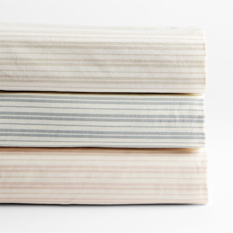 Frenchie Dusty Blush Organic Cotton Baby Crib Fitted Sheet by Leanne Ford