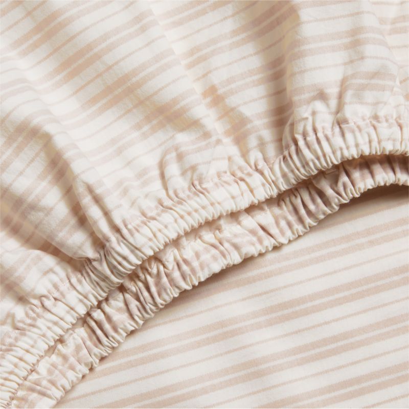 Frenchie Dusty Blush Organic Cotton Baby Crib Fitted Sheet by Leanne Ford - image 4 of 6