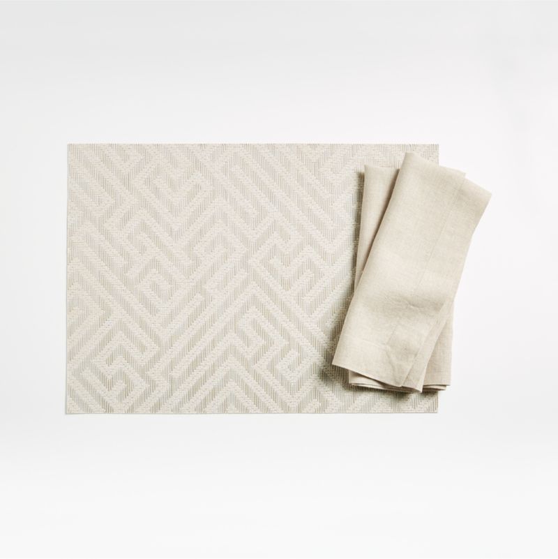 Marin Dark Natural Linen Napkins, Set of 8 - image 5 of 11