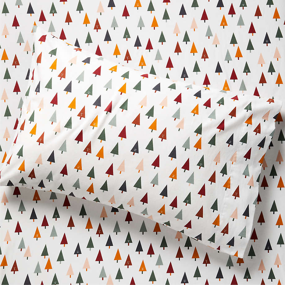 Supercozy Friendly Forest Organic Cotton Flannel Kids Pillowcase