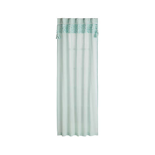 Fringe Mint 63" Curtain