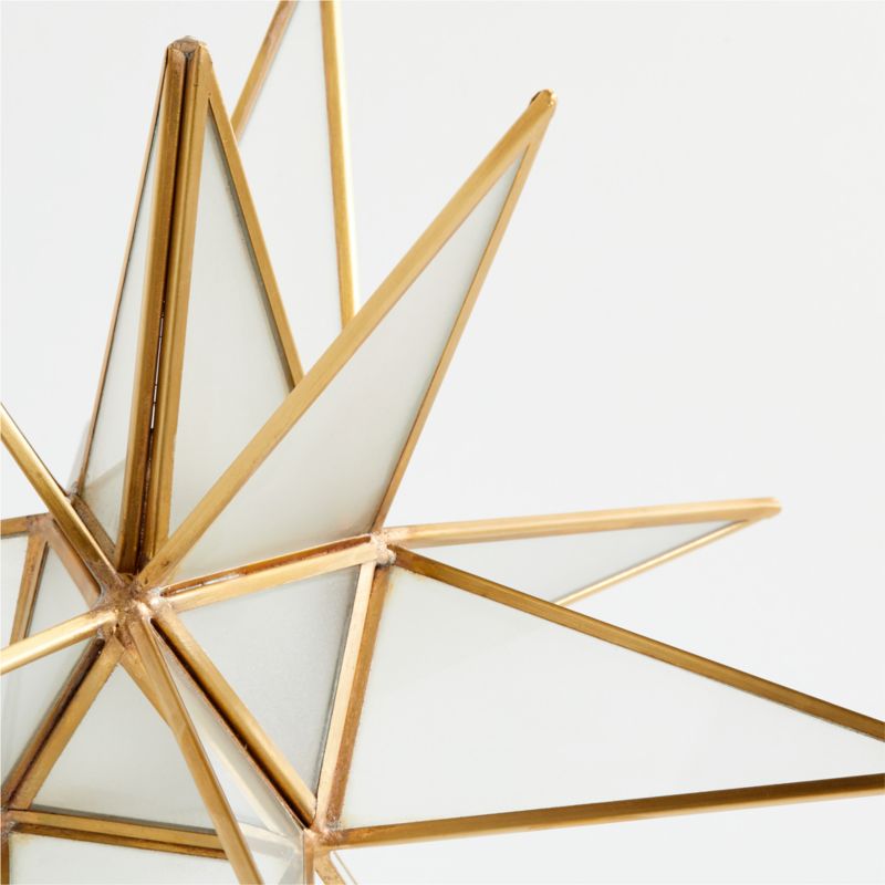 Frosted Glass Star Christmas Tree Topper - image 6 of 7