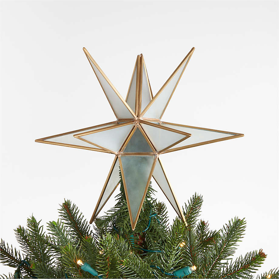 Bronze Mirrored Star Christmas Tree Topper