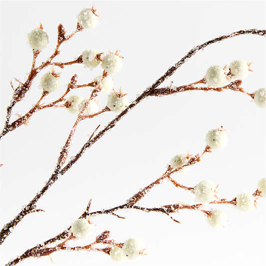 Frosted White Berry Christmas Tree Pick