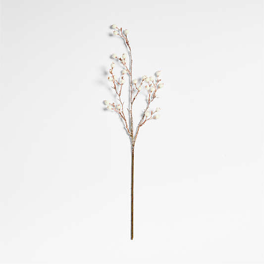 Frosted White Berry Christmas Tree Pick