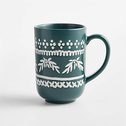 Mistletoe Fair Isle Green 15-oz. Mug