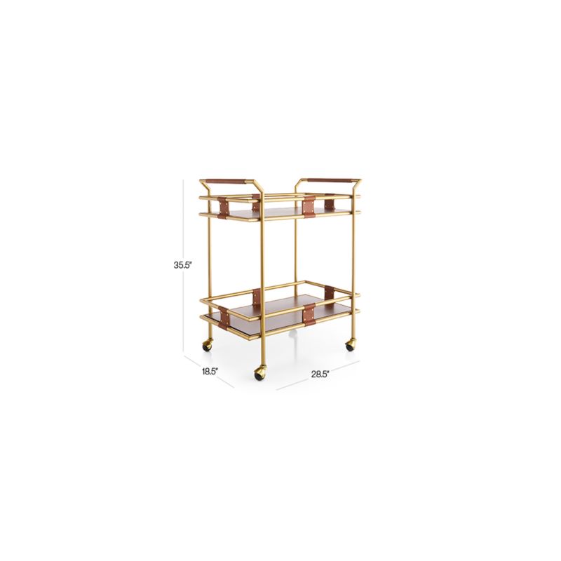 View Fae 2-Tier Bar Cart - image 2 of 7