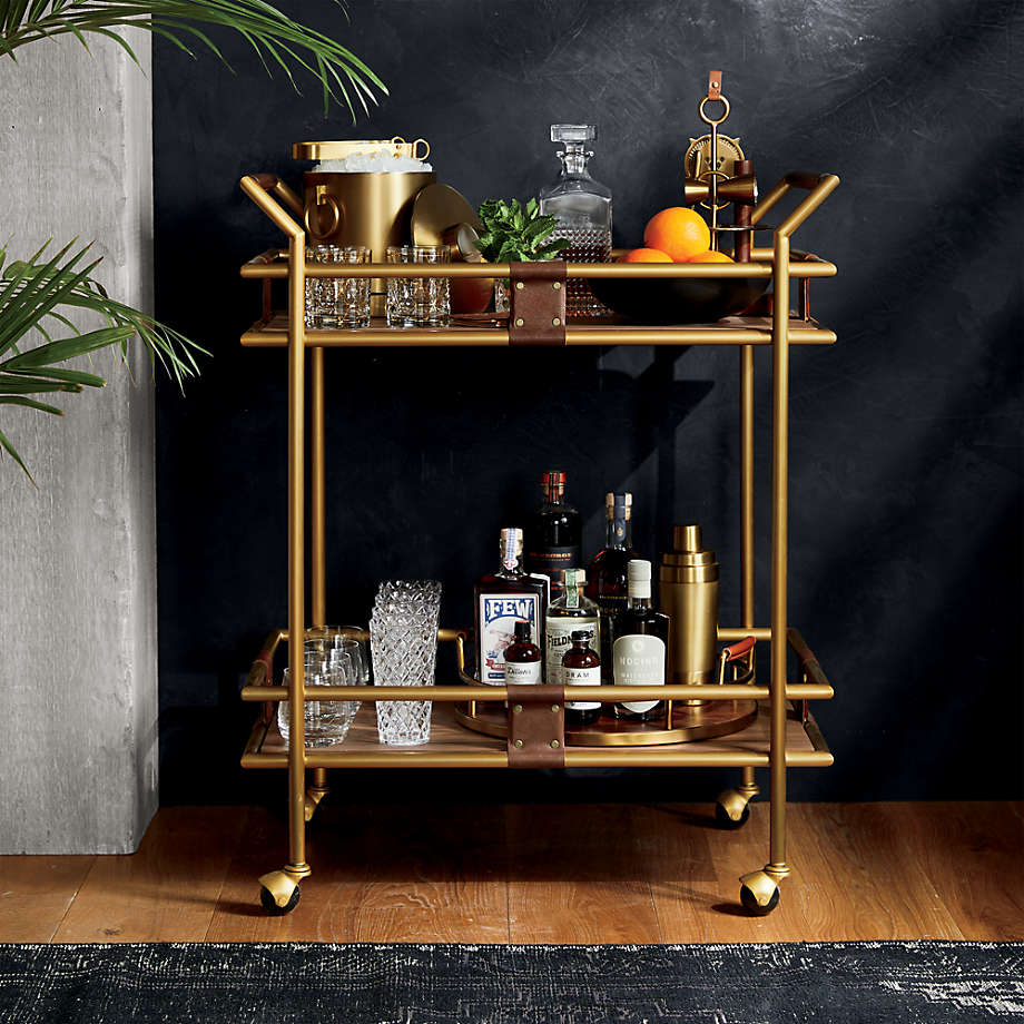 Fae 2 Tier Bar Cart Reviews Crate Barrel