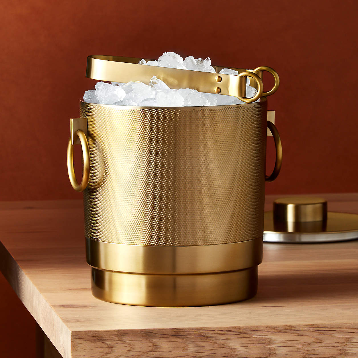 Frye Ice Bucket and Tongs Set + Reviews Crate & Barrel