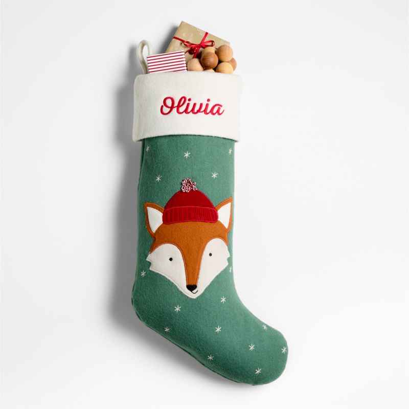 Festive Friends Felt Fox Kids Christmas Stocking - image 7 of 9