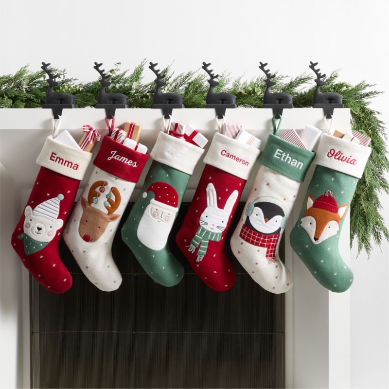 Festive Friends Felt Bear Kids Christmas Stocking - image 6 of 8