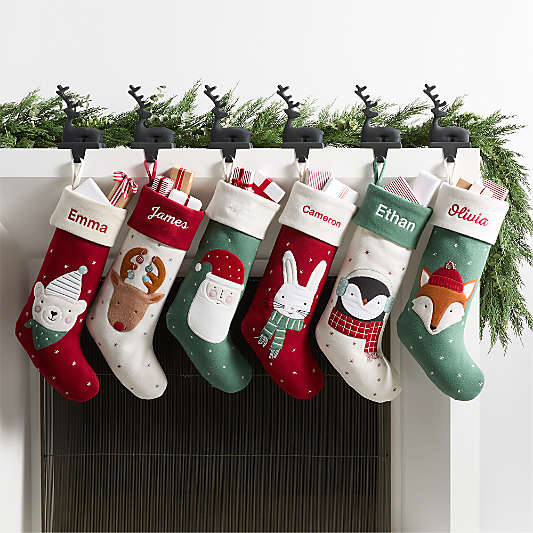 Festive Friends Felt Santa Kids Christmas Stocking